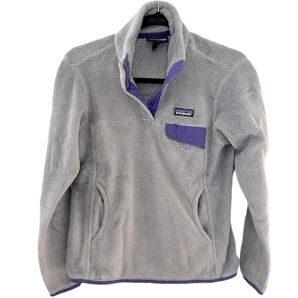 Patagonia ReTool SnapT Fleece Pullover in Gray Purple - Picture 3 of 6